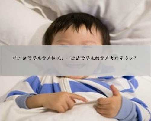 杭州试管婴儿费用概况：一次试管婴儿的费用大约是多少？
